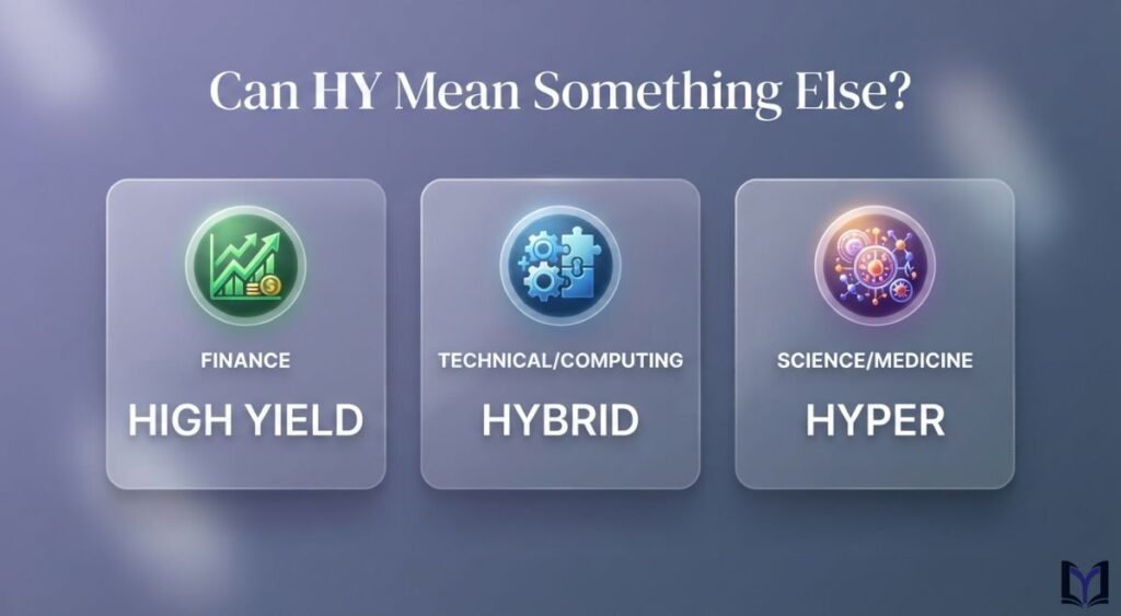 Can HY Mean Something Else?