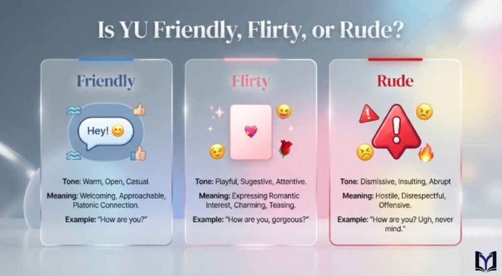 Is YU Friendly, Flirty, or Rude?