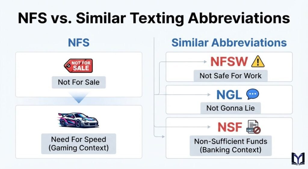 NFS vs. Similar Texting Abbreviations