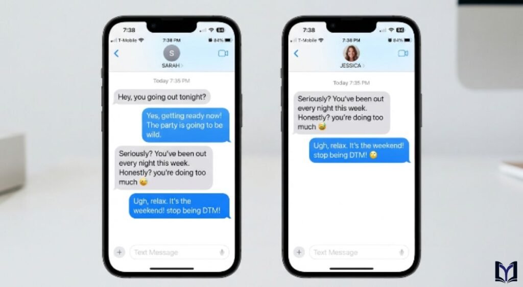 Real-Life DTM Text Examples and Conversations
