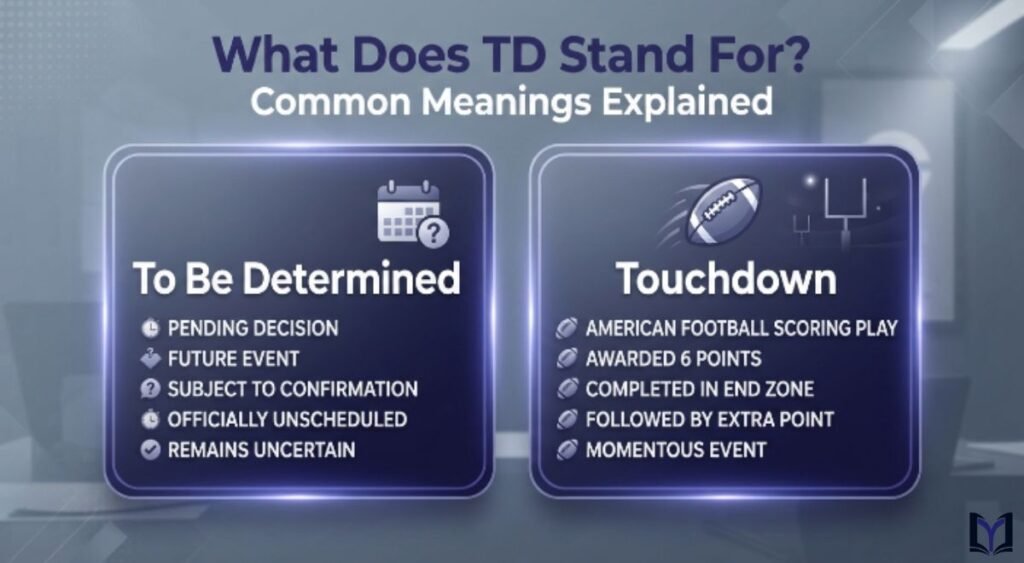 What Does TD Stand For? Common Meanings Explained