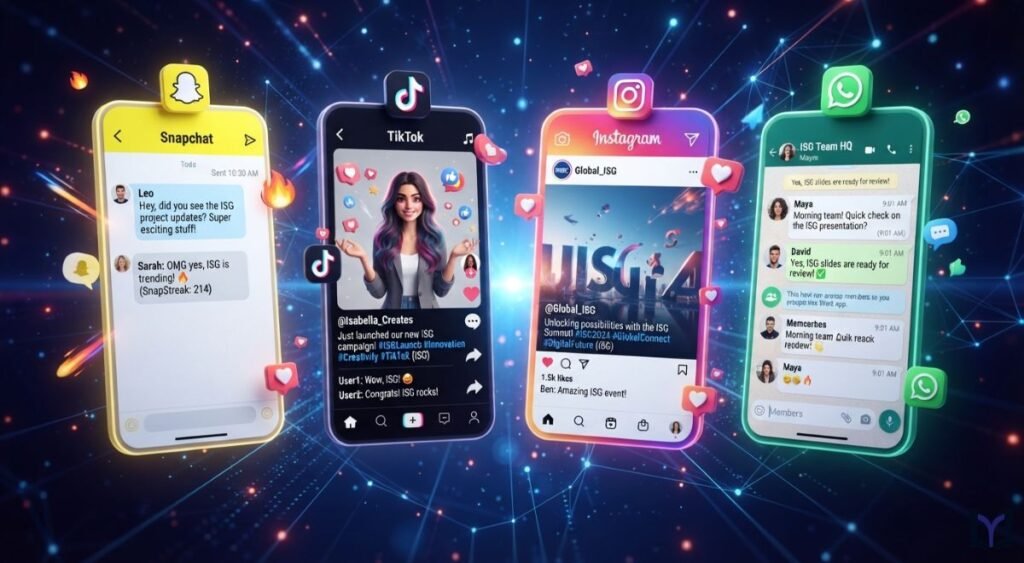 How Is ISG Used on Snapchat, TikTok, Instagram, and WhatsApp?