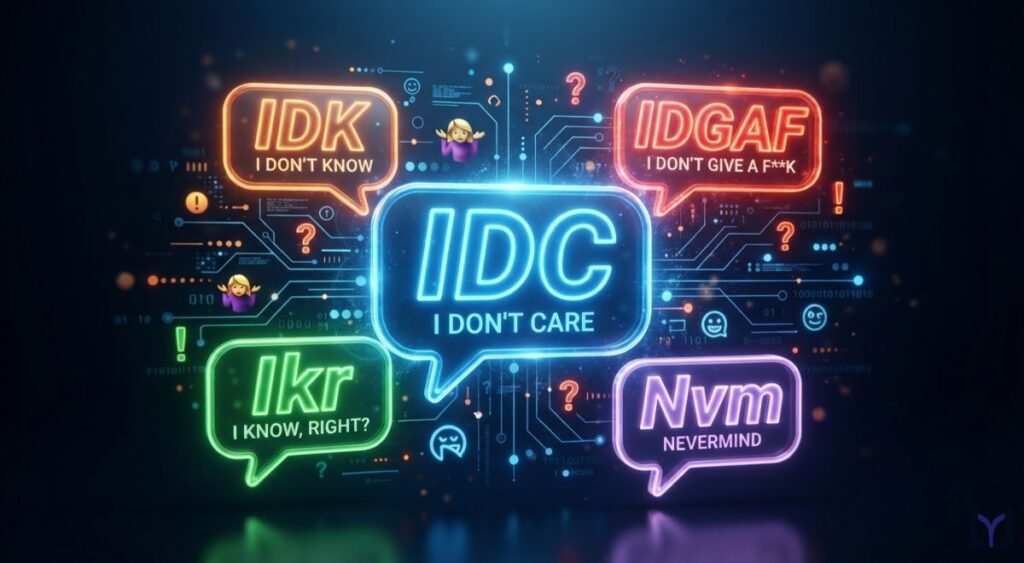 IDC vs Similar Texting Slang and Abbreviations