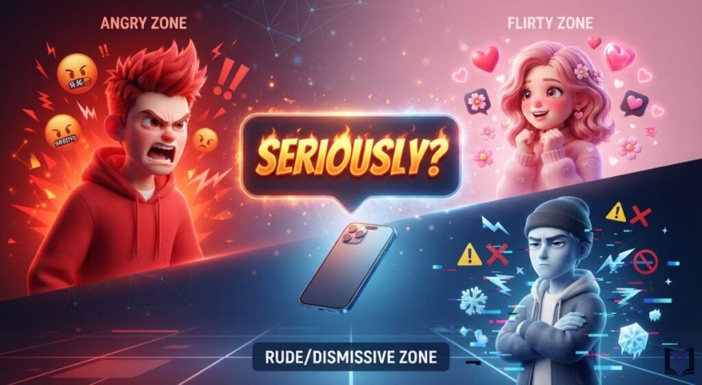 Is Emphasized Text Rude, Angry, or Flirty?