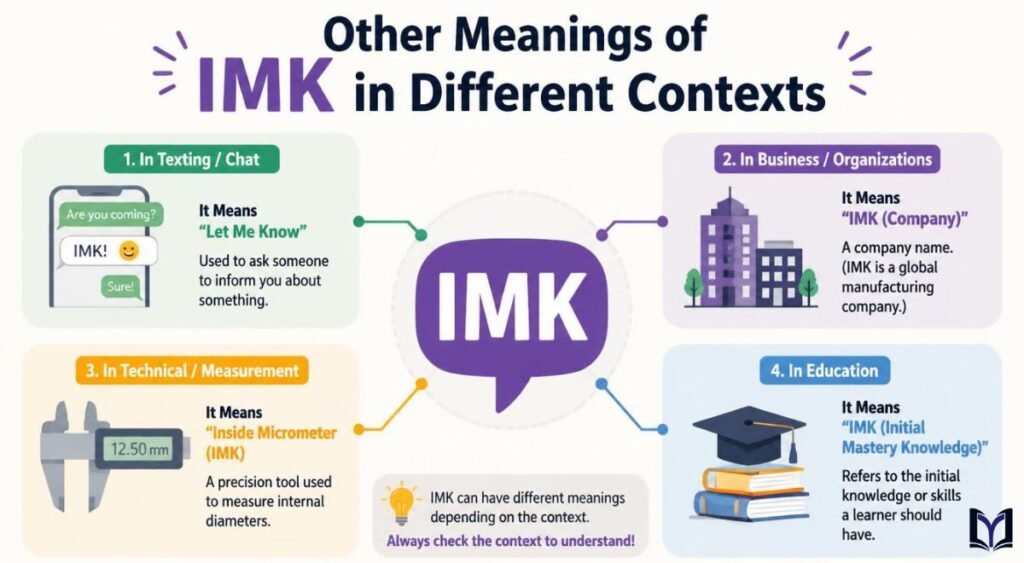 Other Meanings of IMK in Different Contexts