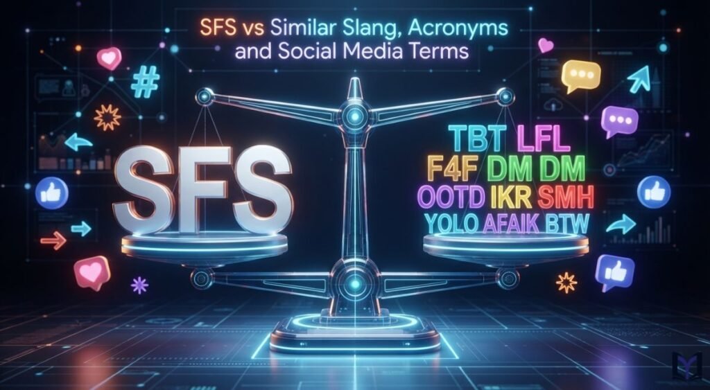 SFS vs Similar Slang, Acronyms and Social Media Terms