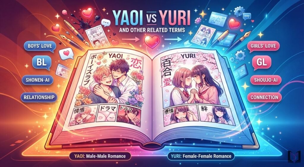 Yaoi vs Yuri and Other Related Terms