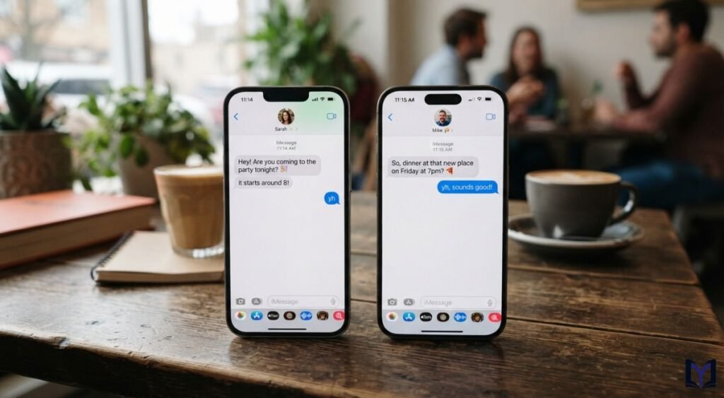 YH Examples in Real Text Conversations