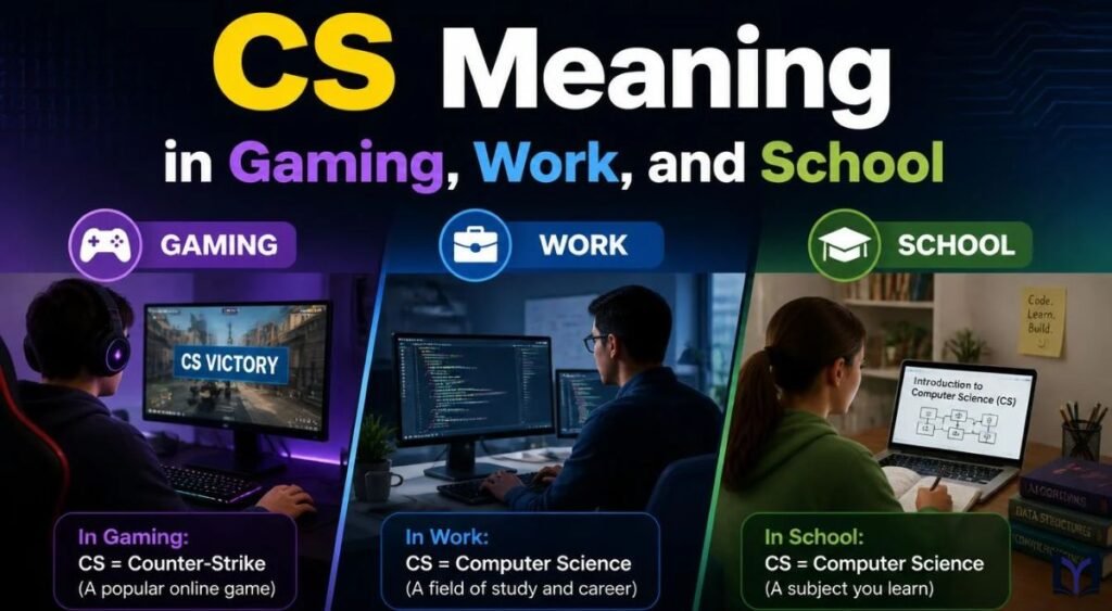 CS Meaning in Gaming, Work, and School