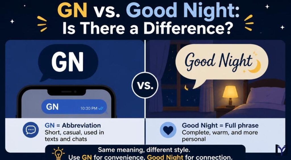 GN vs. Good Night: Is There a Difference?