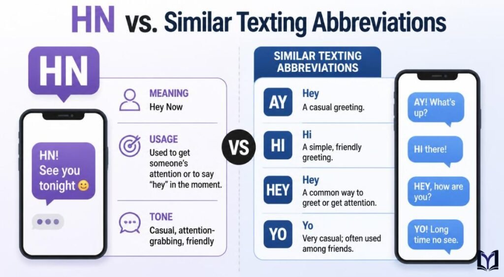 HN vs. Similar Texting Abbreviations