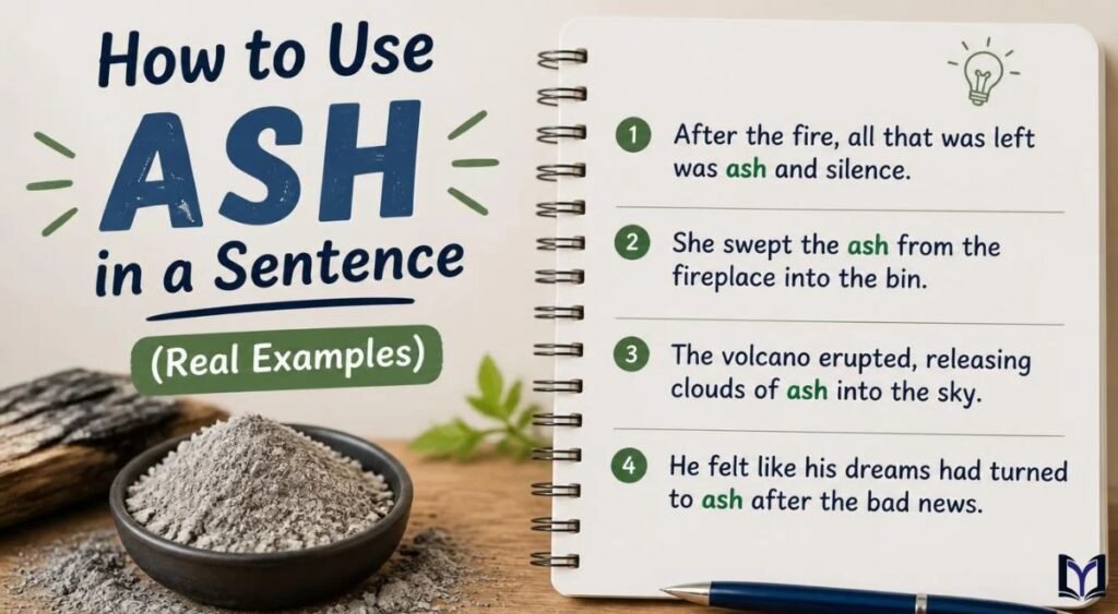How to Use Ash in a Sentence (Real Examples)