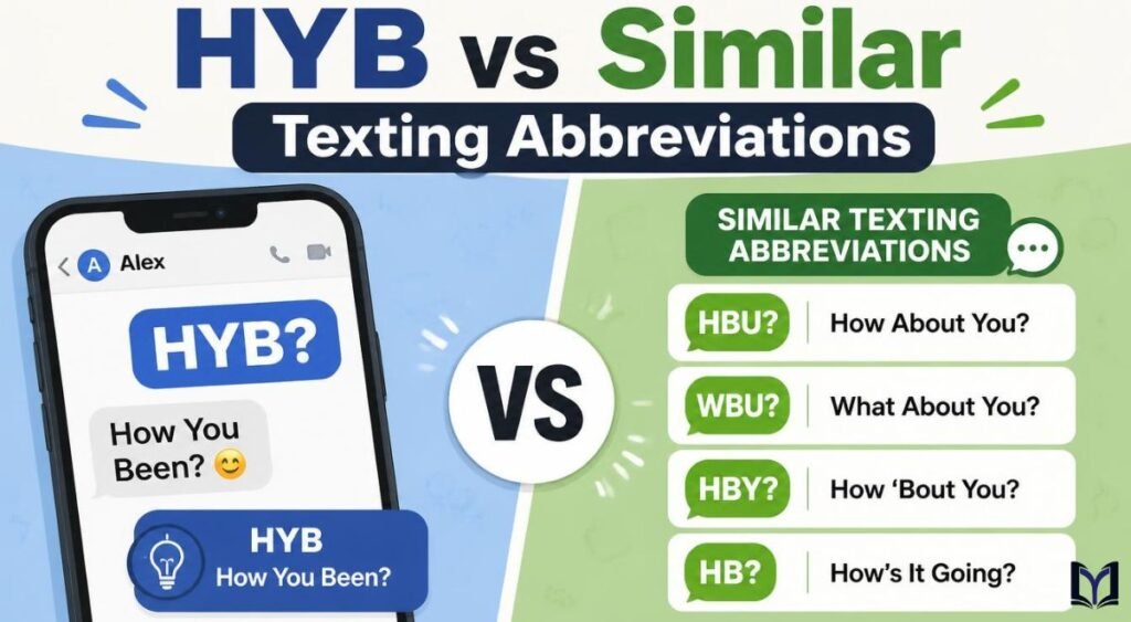 HYB vs Similar Texting Abbreviations