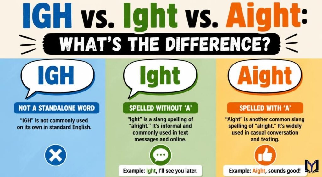 IGH vs. Ight vs. Aight: What's the Difference?