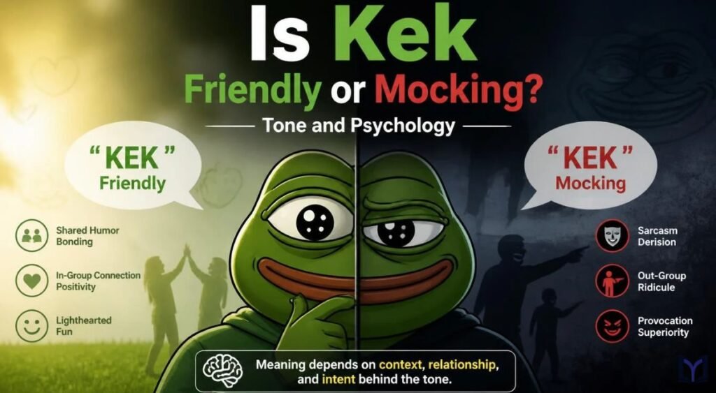 Is Kek Friendly or Mocking? Tone and Psychology