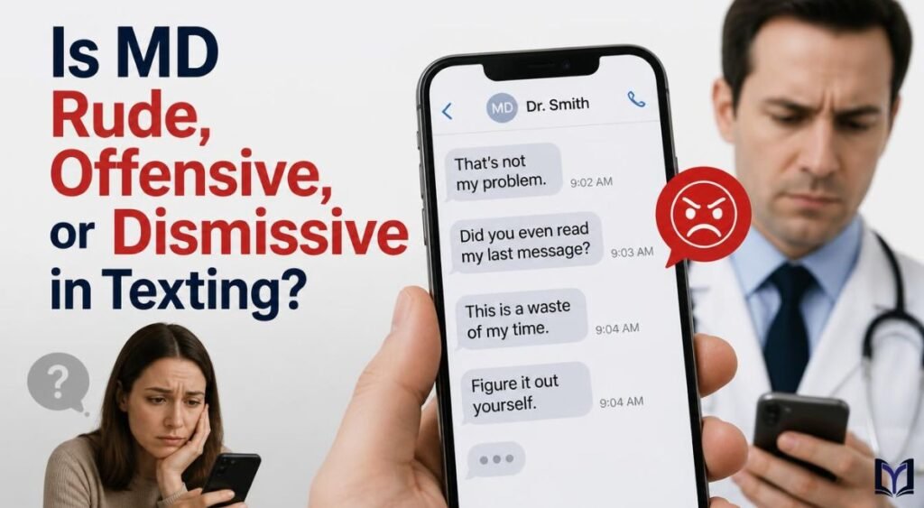 Is MD Rude, Offensive, or Dismissive in Texting?