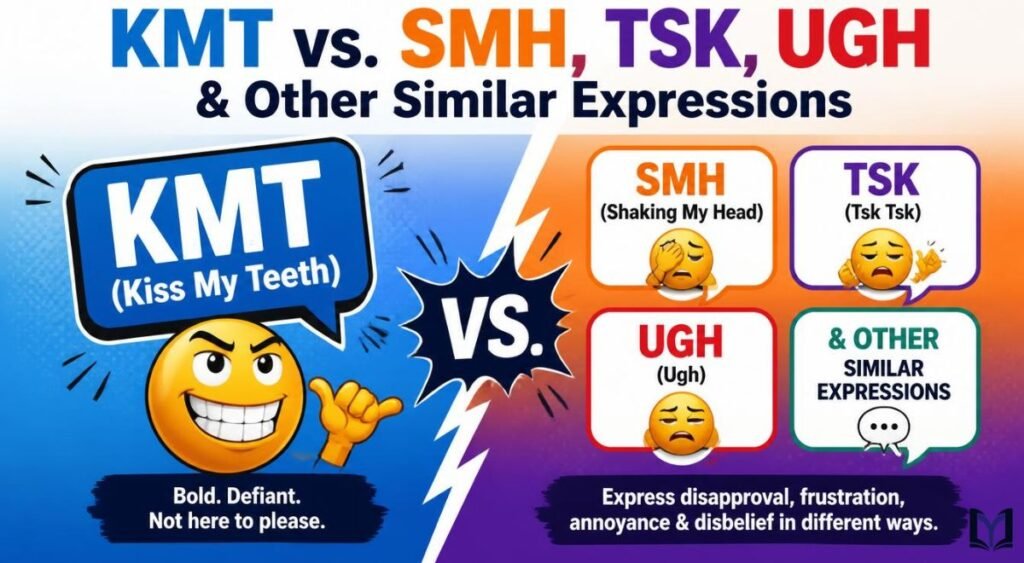 KMT vs. SMH, TSK, UGH & Other Similar Expressions