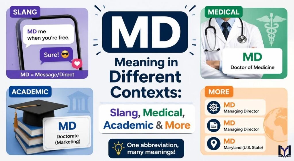 MD Meaning in Different Contexts: Slang, Medical, Academic & More