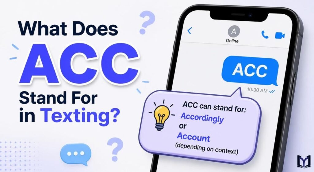 What Does ACC Stand For in Texting?