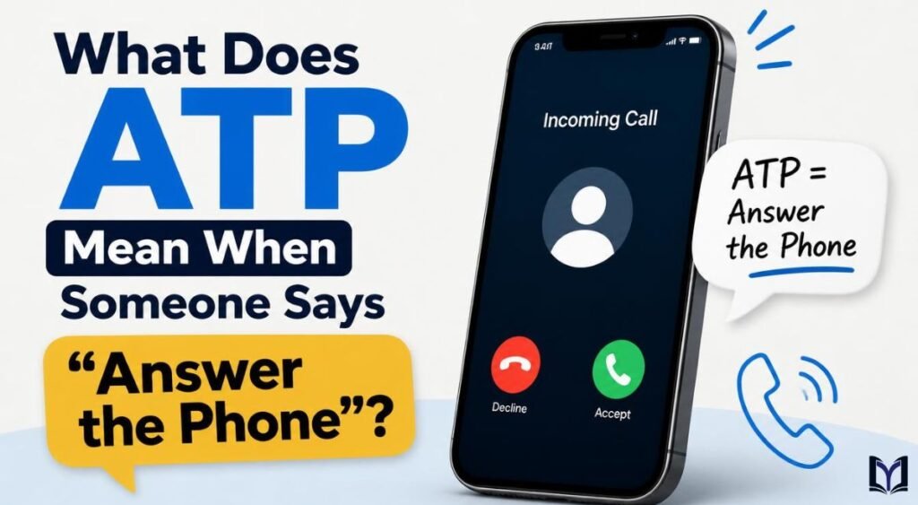 What Does ATP Mean When Someone Says “Answer the Phone”?