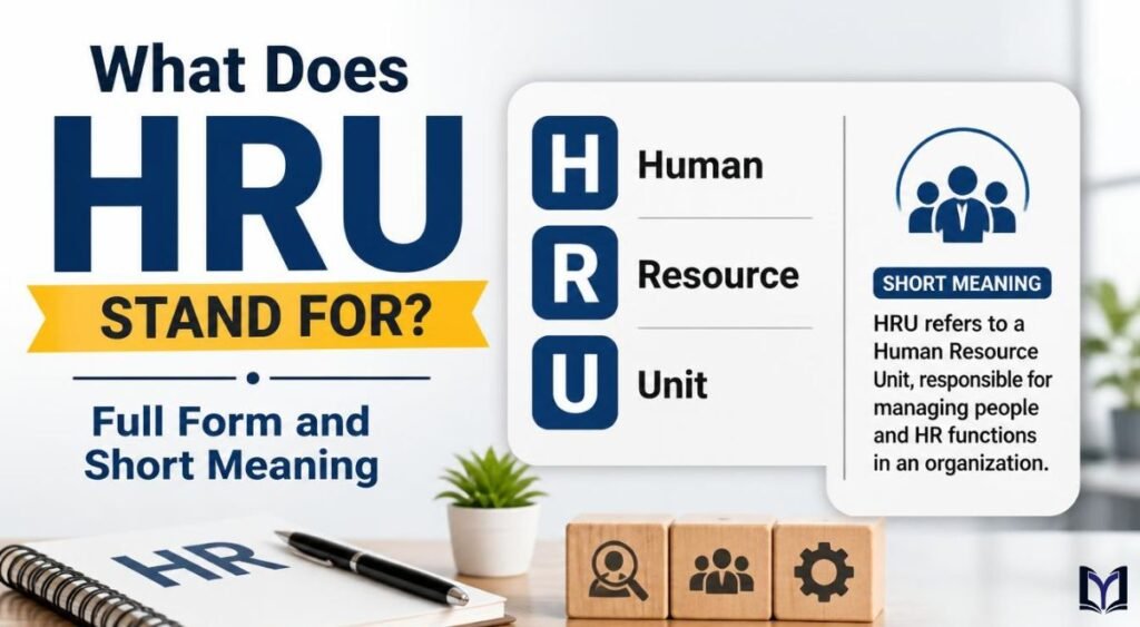 What Does HRU Stand For? Full Form and Short Meaning