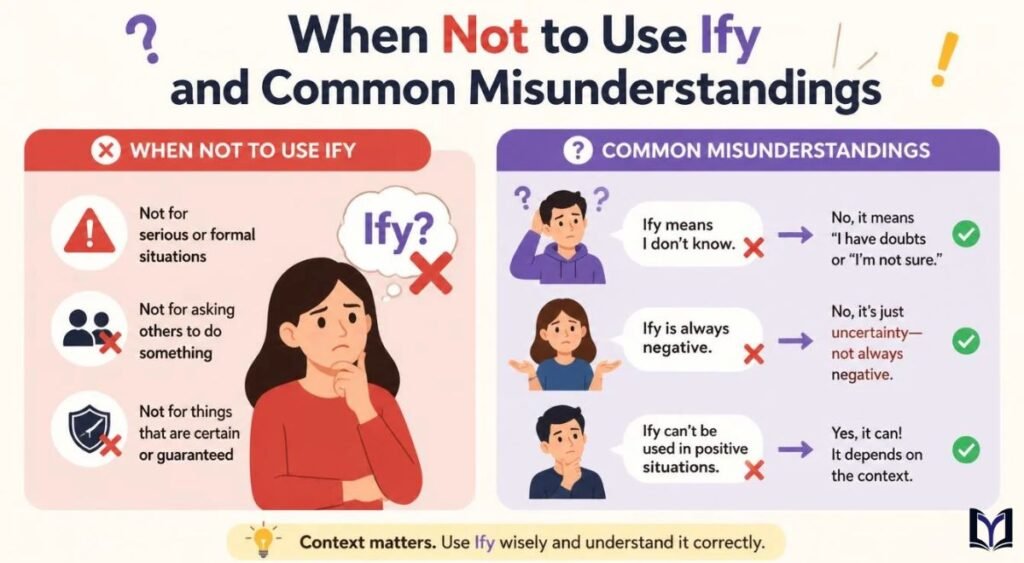 When Not to Use Ify and Common Misunderstandings