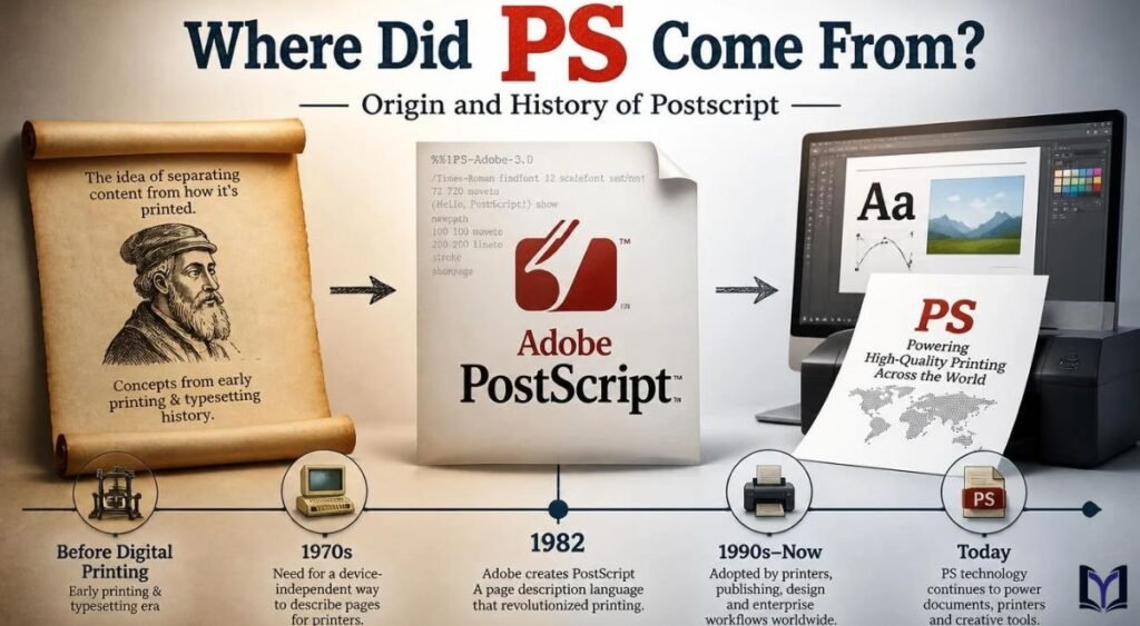 Where Did PS Come From? Origin and History of Postscript