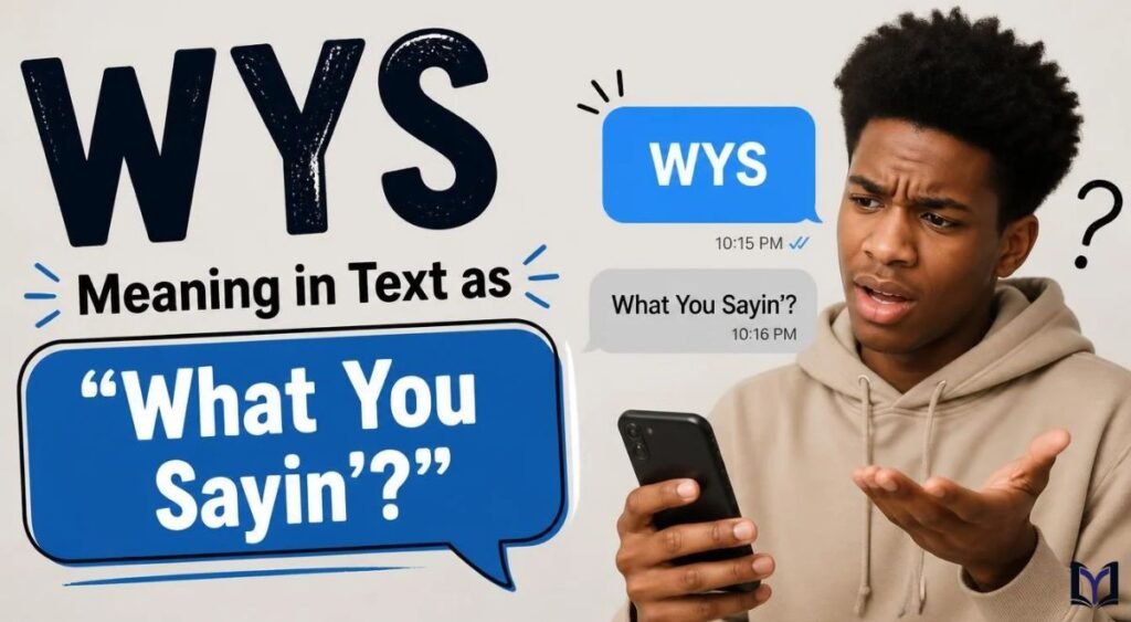 WYS Meaning in Text as "What You Sayin'?"